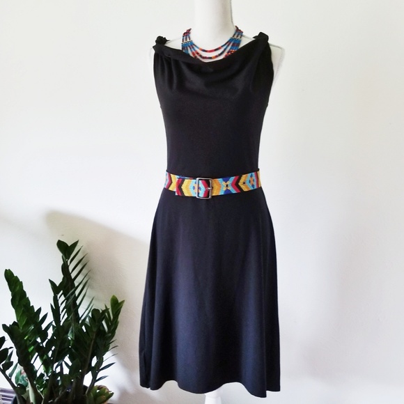 Ann Taylor Dresses & Skirts - Ann Taylor Black Twist Cowl Neck Dress 321